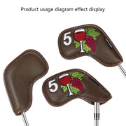 golf iron head cover with wine glass pattern, view 5 - MRSLM