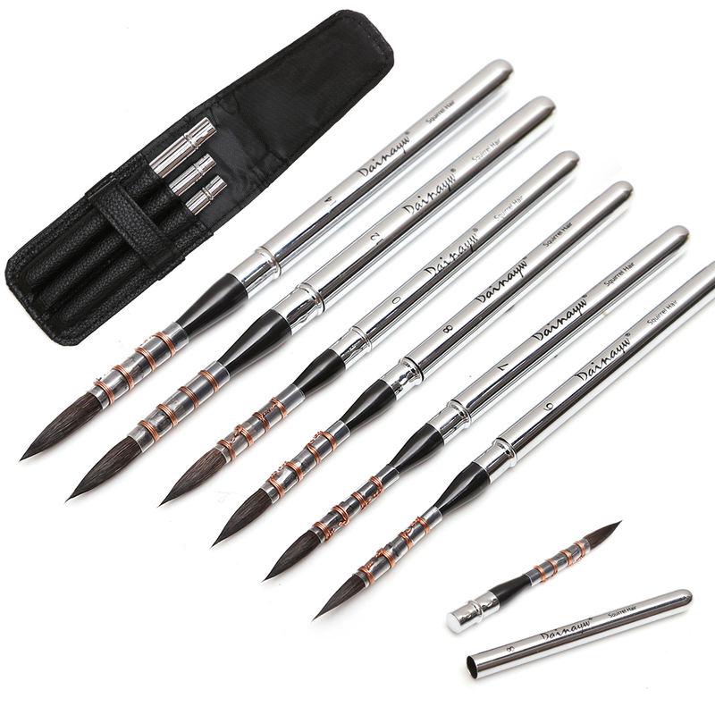 6-piece travel watercolor paint brushes - MRSLM
