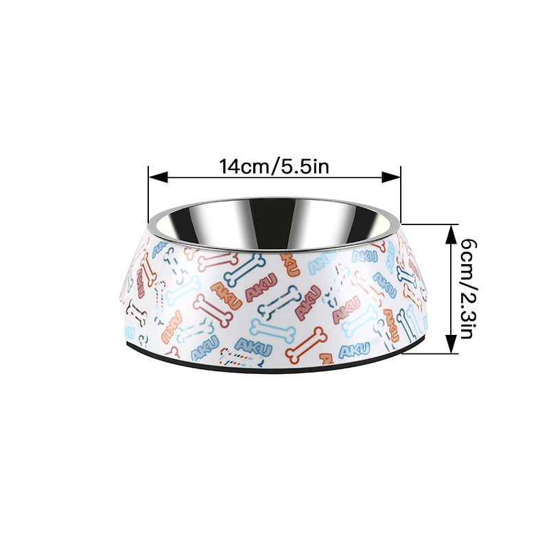 anti-tipping stainless steel pet bowl, view 7 - MRSLM