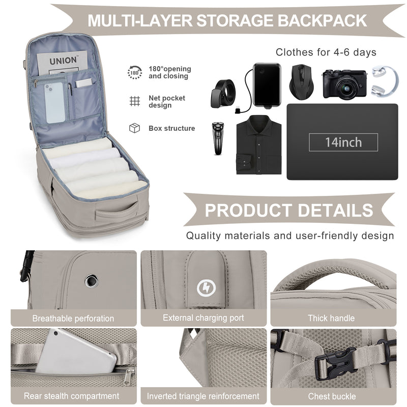 travel backpack 45x30x20, view 6 - MRSLM