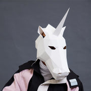 paper antelope headpiece craft kit, view 2 - MRSLM