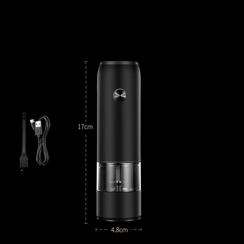 rechargeable electric pepper and salt grinder, view 3 - MRSLM