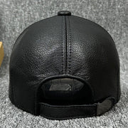 genuine leather baseball cap, view 3 - MRSLM