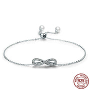 sterling silver stretch character bracelet, view 2 - MRSLM