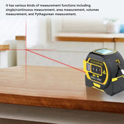multi-function laser distance meter with tape measure, view 10 - MRSLM