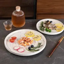 retro ceramic western style plate - MRSLM