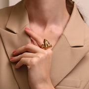 Triangle rhinestone ring, view 7 - MRSLM
