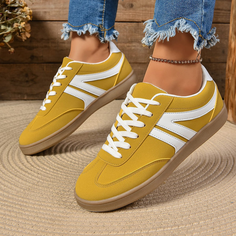 Lace-up round-toe flats, view 8 - MRSLM