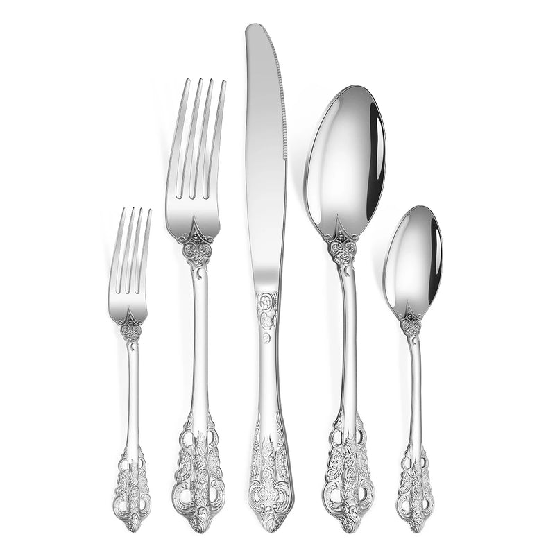 luxury gold cutlery set, view 6 - MRSLM