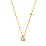 letter pendant necklace, view 22 - MRSLM