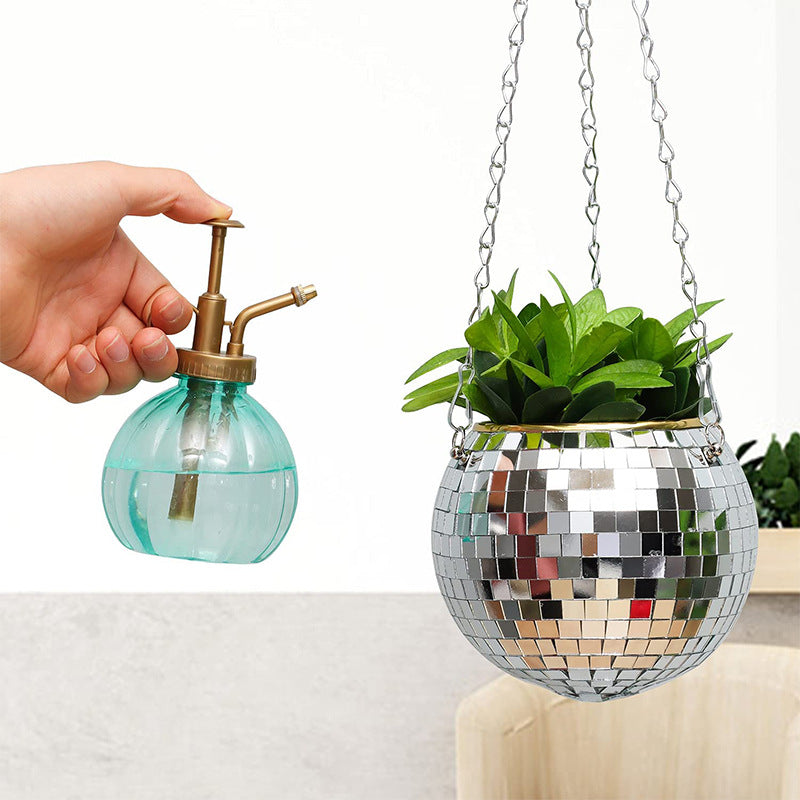 Disco ball hanging planter, view 7 - MRSLM