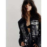 women's long slit blazer, view 8 - MRSLM