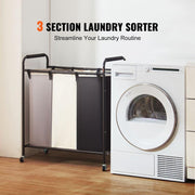 heavy duty laundry hamper with lockable wheels, view 3 - MRSLM