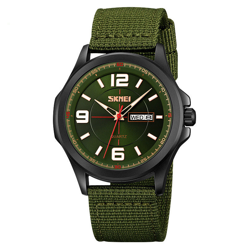 classic men's round quartz watch, view 7 - MRSLM