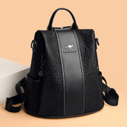 soft PU leather backpack, view 4 - MRSLM