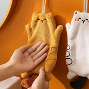 cute cat hanging hand towel, view 6 - MRSLM