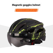 riding helmet with magnetic goggles, view 2 - MRSLM