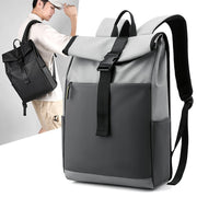casual nylon computer backpack, view 2 - MRSLM