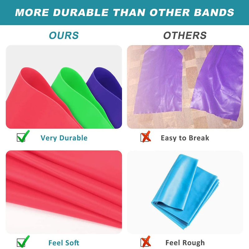 Latex yoga resistance band, view 9 - MRSLM