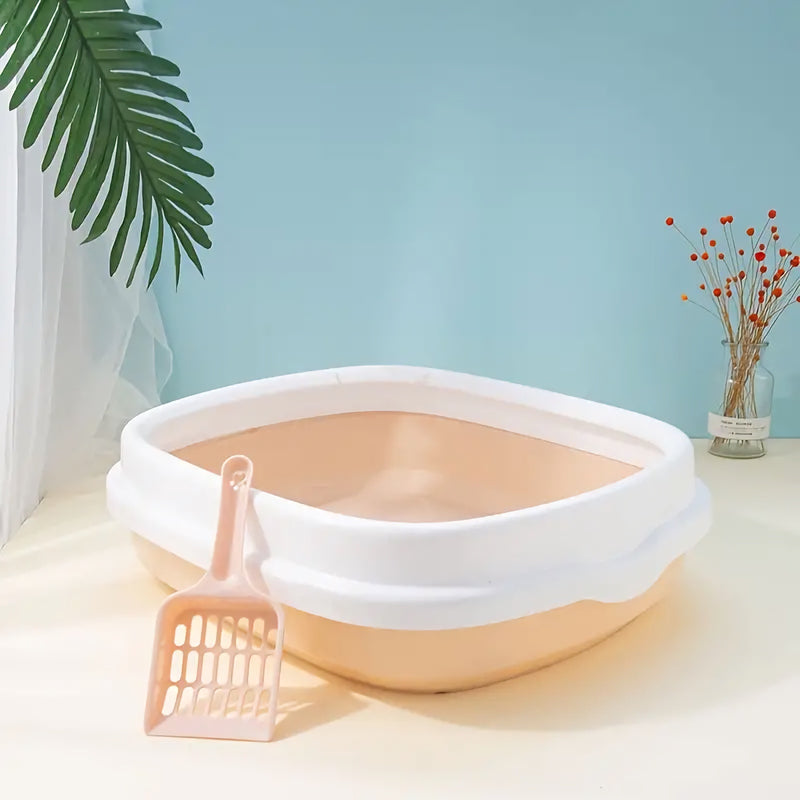 semi-closed cat litter box, view 3 - MRSLM