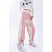high waist wide leg pink denim jeans, view 7 - MRSLM