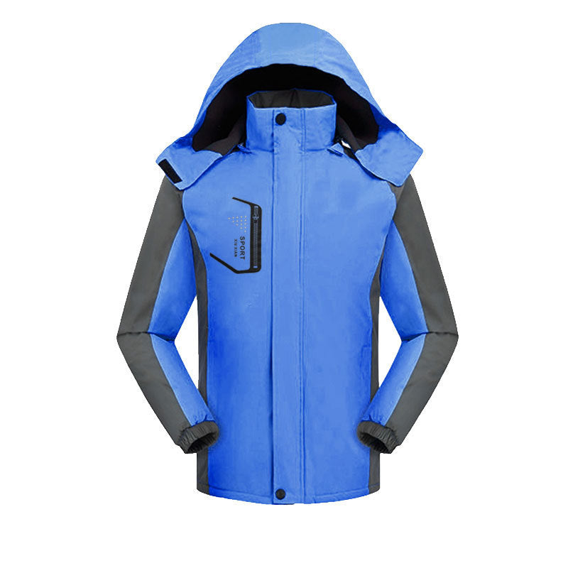 Unisex fleece-lined hooded outdoor jacket, view 5 - MRSLM