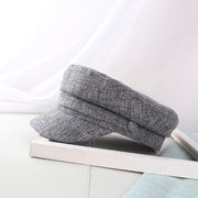 linen blend military hat, view 4 - MRSLM