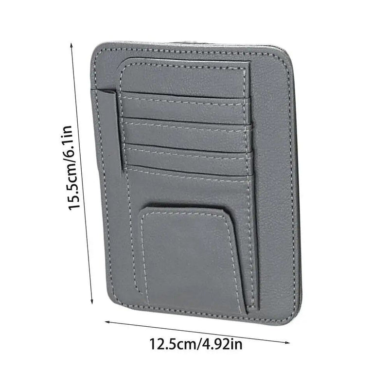 car visor organizer with sunglass clip, view 5 - MRSLM