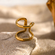 double layer opening ring, view 5 - MRSLM