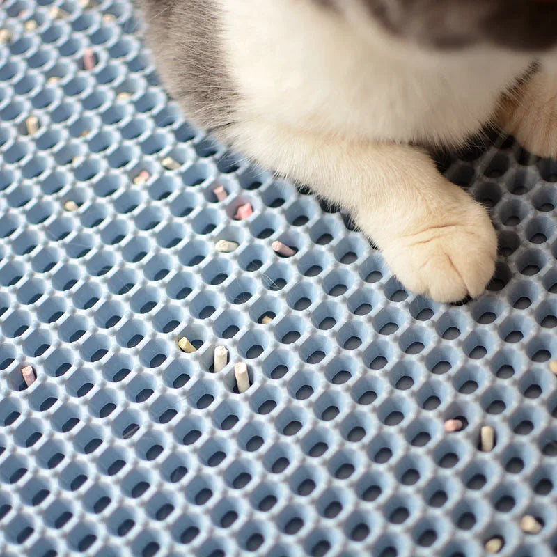 foldable waterproof cat litter mat, view 9 - MRSLM