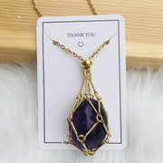 customized stone pendant necklace, view 16 - MRSLM