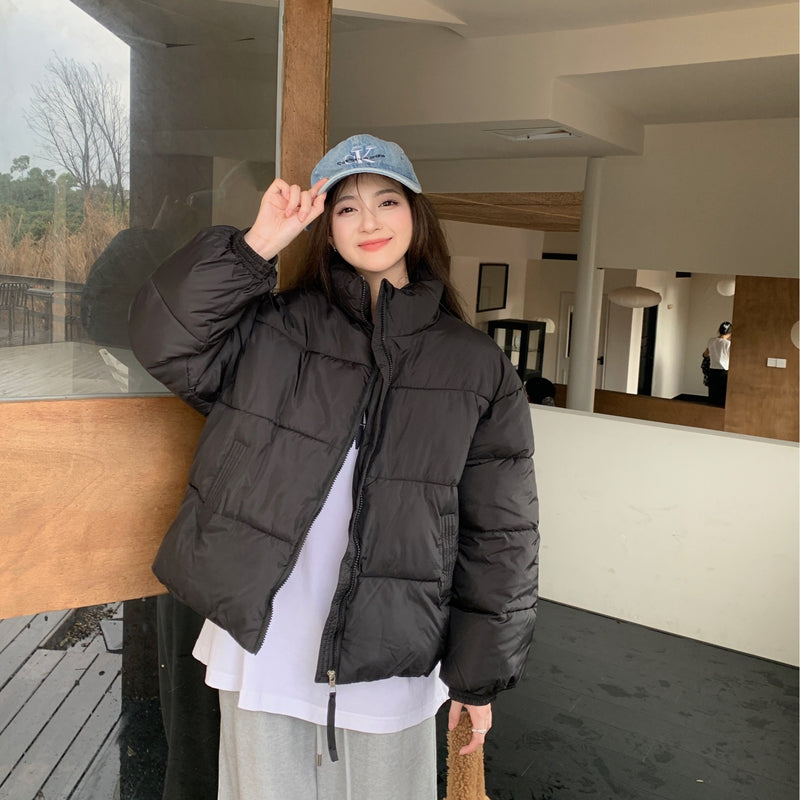 Women's stand-collar puffer jacket, view 5 - MRSLM
