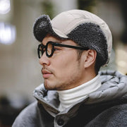 vintage fleece earcuff cap, view 6 - MRSLM