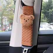 cute bear car seat belt cushion, view 5 - MRSLM