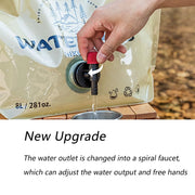 portable 8L folding water bag, view 5 - MRSLM