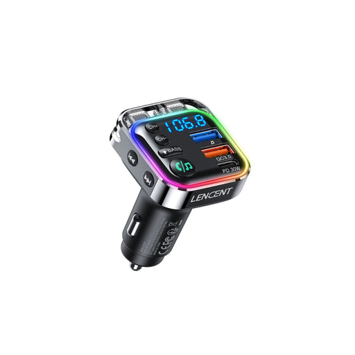 bluetooth 5.3 fm transmitter with 30w pd and qc3.0 charger - MRSLM