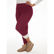 Women's plus size fleece-lined winter leggings, view 6 - MRSLM
