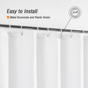 classic waffle shower curtain, view 8 - MRSLM