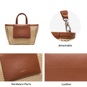 woven beach tote, view 4 - MRSLM
