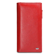 Genuine leather long wallet for women, view 5 - MRSLM