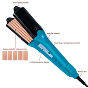 3D hair imprinting straightener and crimper, view 8 - MRSLM