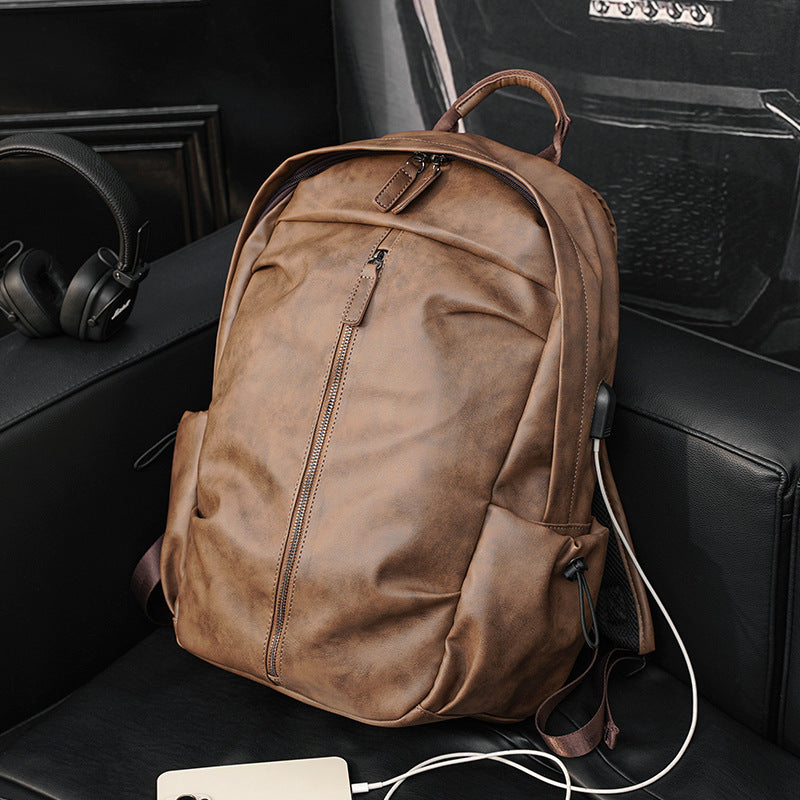 men's fashion casual large capacity backpack, view 4 - MRSLM