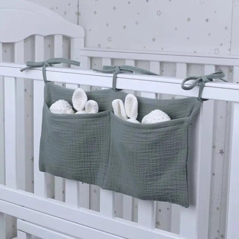 cotton baby crib organizer, view 7 - MRSLM