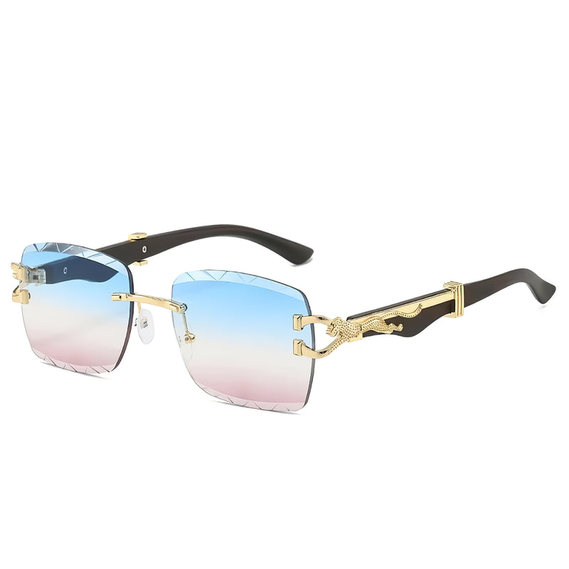 rectangle sunglasses with gradient lenses, view 11 - MRSLM