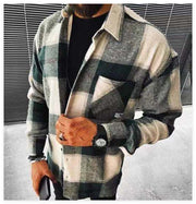 men's plaid woolen shirt, view 3 - MRSLM