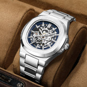 Men's hollow automatic mechanical watch, view 3 - MRSLM