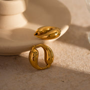 gold-plated water drop earrings, view 8 - MRSLM