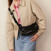 shoulder and crossbody baguette bag, view 8 - MRSLM