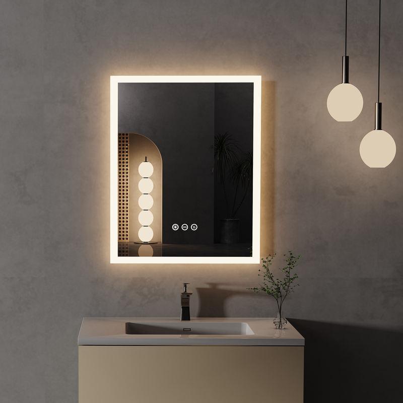 LED lighted anti-fog bathroom mirror - MRSLM