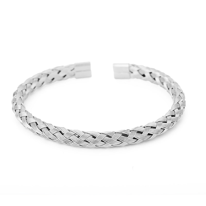 Woven charm bracelet, view 2 - MRSLM